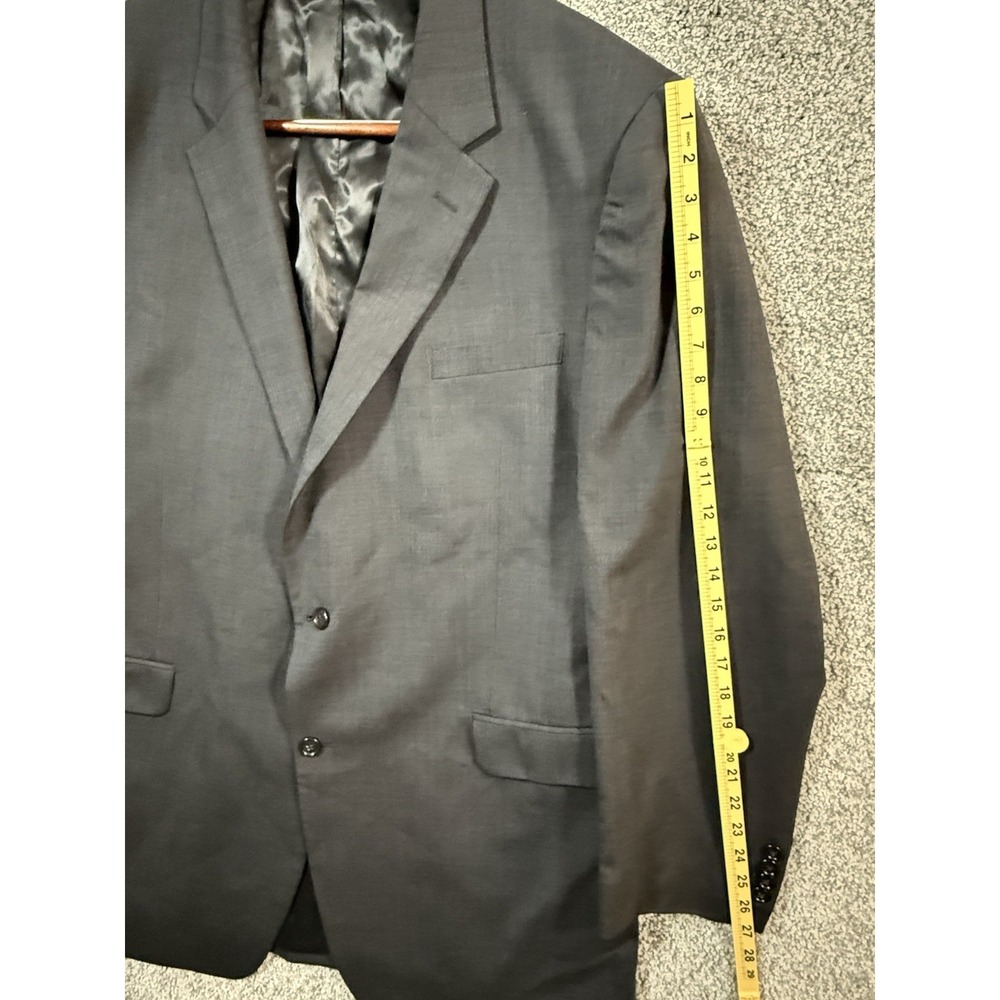 Jos. A Bank Mens 50XL Black 100% Wool Blazer Sport Coat 2 Button Big Tall - Picture 11 of 12